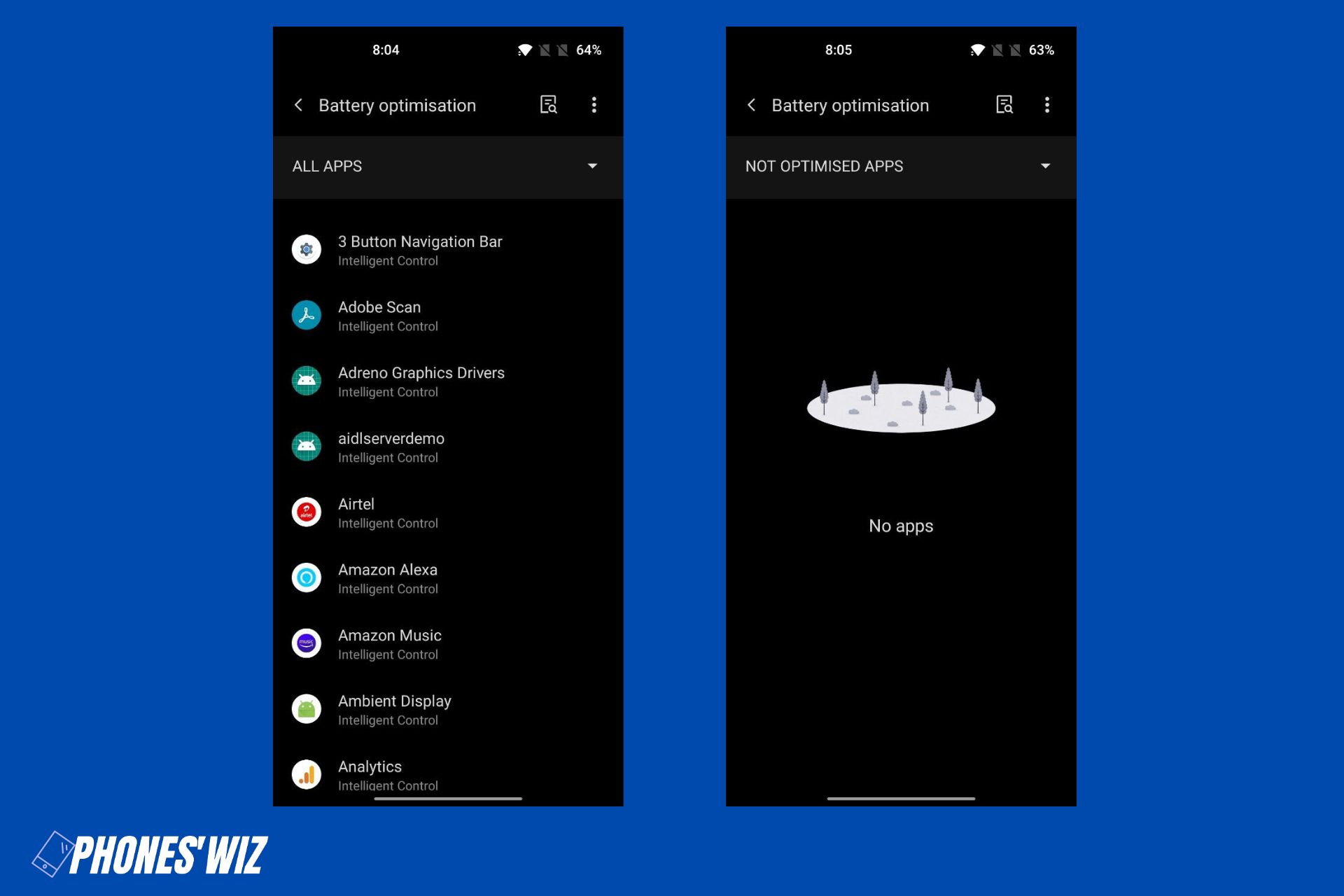 Enabling Battery Optimization to prevent fast verykool Sl5200 Eclipse Battery Drain