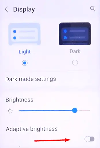 adaptive brightness