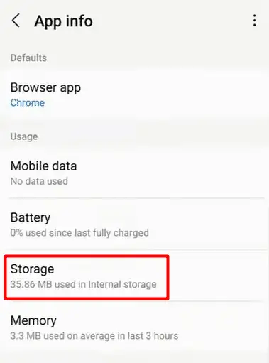 storage option